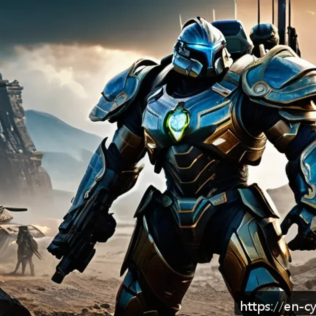 사이퍼즈 레이드 콘텐츠 공략 - A dynamic fantasy battle scene featuring a balanced team composition: a muscular tank clad in heavy,...